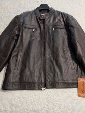 Men’s Vintage Leather brand leather jacket